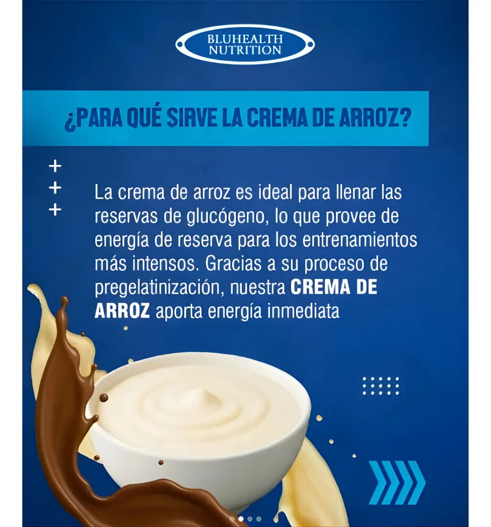 Crema De Arroz Bluhealth sabor galleta - 1.2 Kg