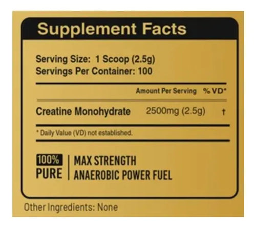 Creatina Micronizada Monohidratada Level Pro - 250g