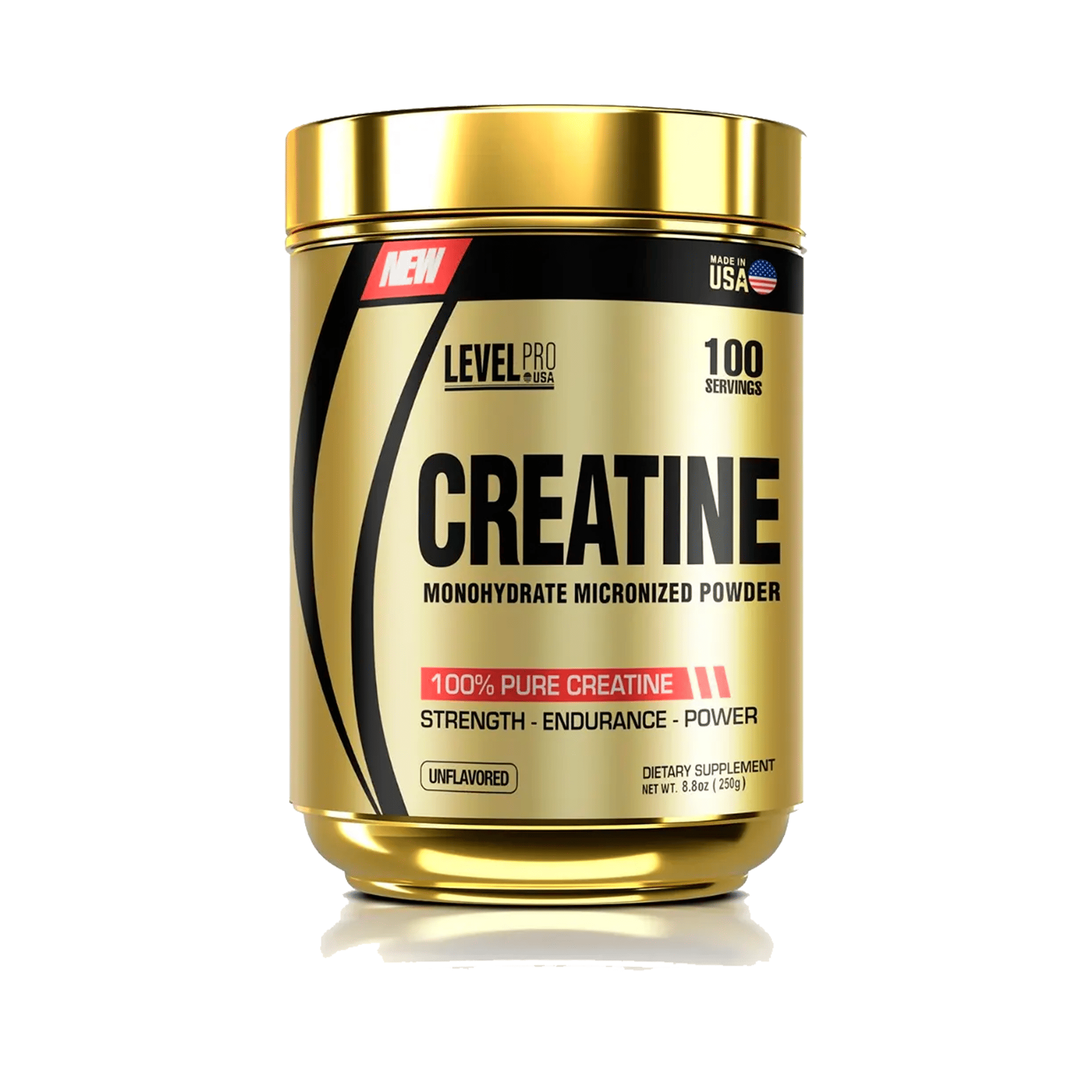 Creatina Micronizada Monohidratada Level Pro - 250g