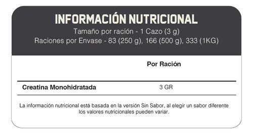 Creatina Monohidratada Myprotein - 600g