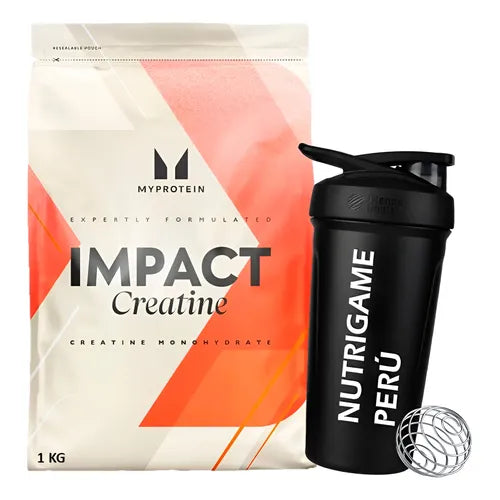 Creatina 500g Mp + Shaker 600ml Mp + 2 Sample Impact Whey